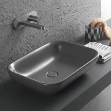 Керамическая раковина 55 см Hatria Happy Hour 17:00, антрацит (A0Y0QQ08)