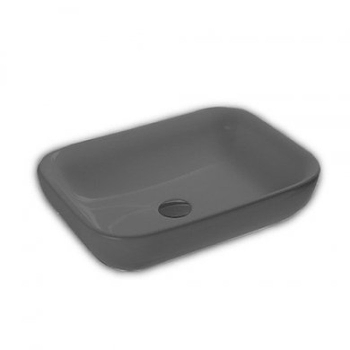 Керамическая раковина 55 см Hatria Happy Hour 17:00, антрацит (A0Y0QQ08)