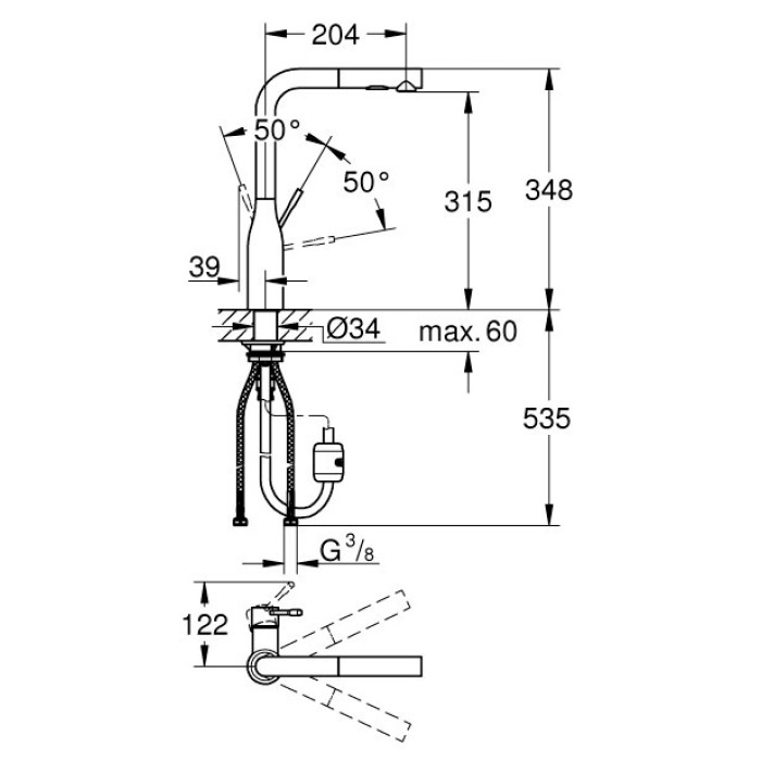 Grohe Essence Смеситель для кухни (30270AL0)