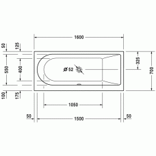 Darling New ванна прямоугольная 160 см 700239000000000 в интернет-магазине «Estet Room»