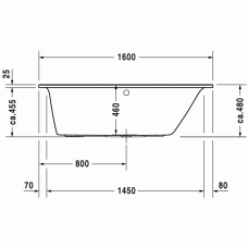 Darling New ванна прямоугольная 160 см 700239000000000 в интернет-магазине «Estet Room»