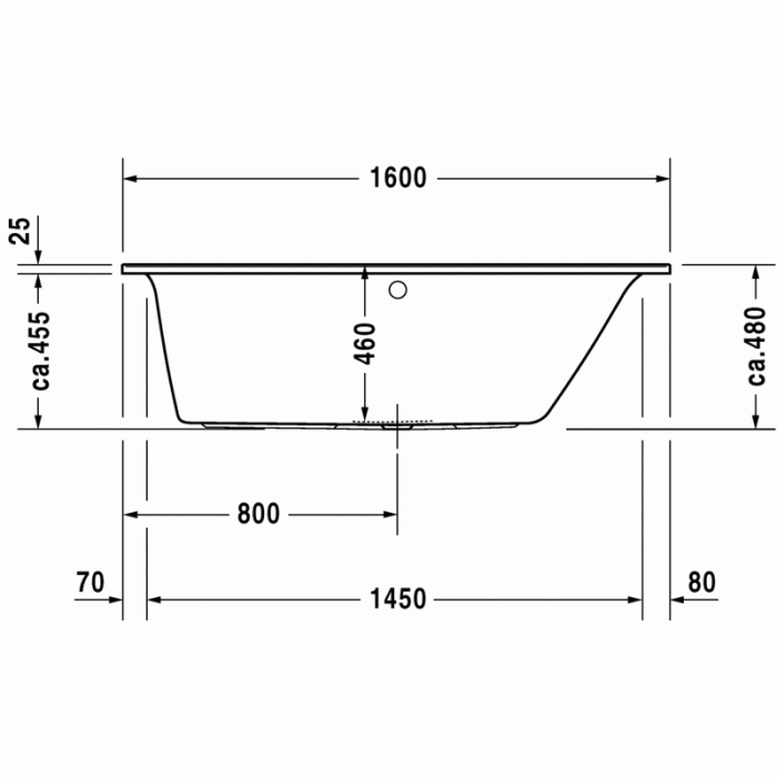 Darling New ванна прямоугольная 160 см 700239000000000 в интернет-магазине «Estet Room»