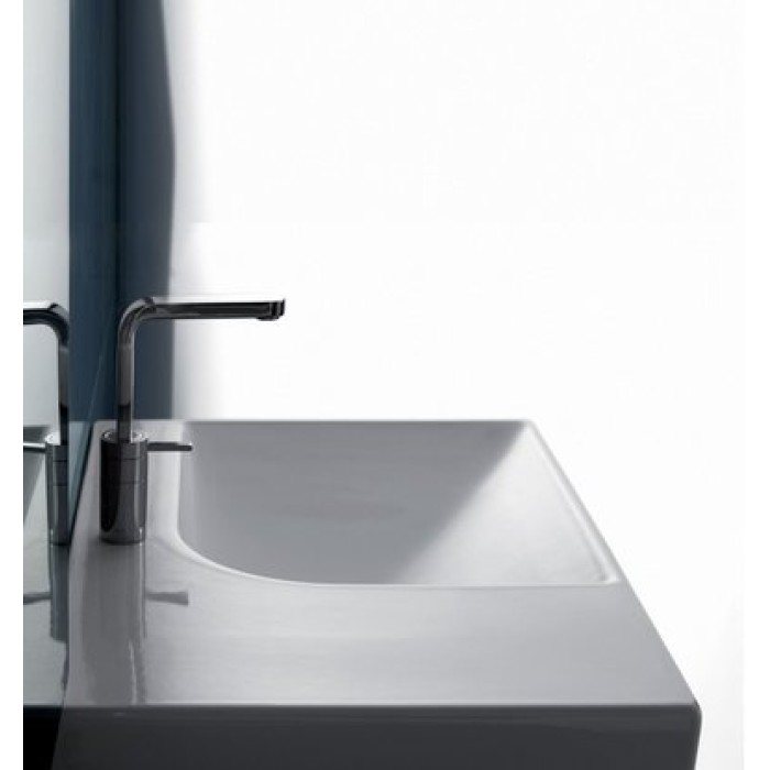 Керамическая раковина 75 см Hatria Grandangolo, белый (Y0xK01)