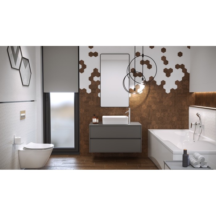 Плитка Opoczno Finwood Ochra Mosaic Hexagon декор 10×280×337