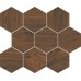 Плитка Opoczno Finwood Ochra Mosaic Hexagon декор 10×280×337