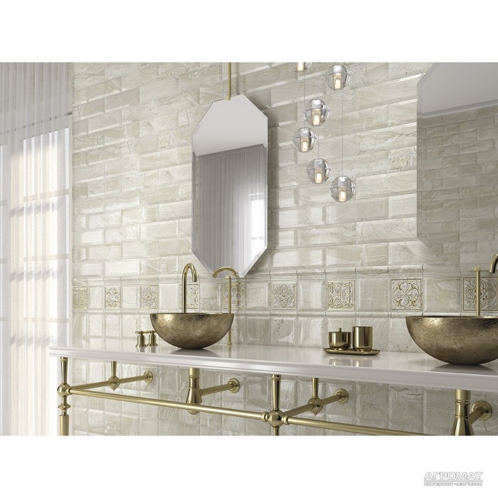 Плитка Monopole Ceramica Petra MOLD GOLD 8×150×50
