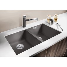 Мойка для кухни Blanco Subline 350/350-U темная скала  523575