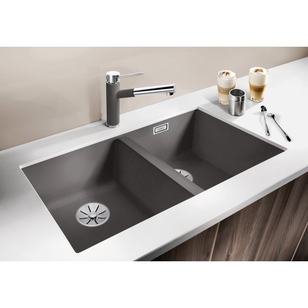 Мойка для кухни Blanco Subline 350/350-U темная скала  523575
