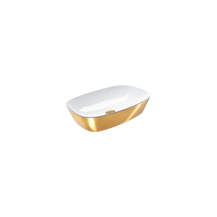 Керамическая раковина 60 см Catalano Gold&Silver, gold/white