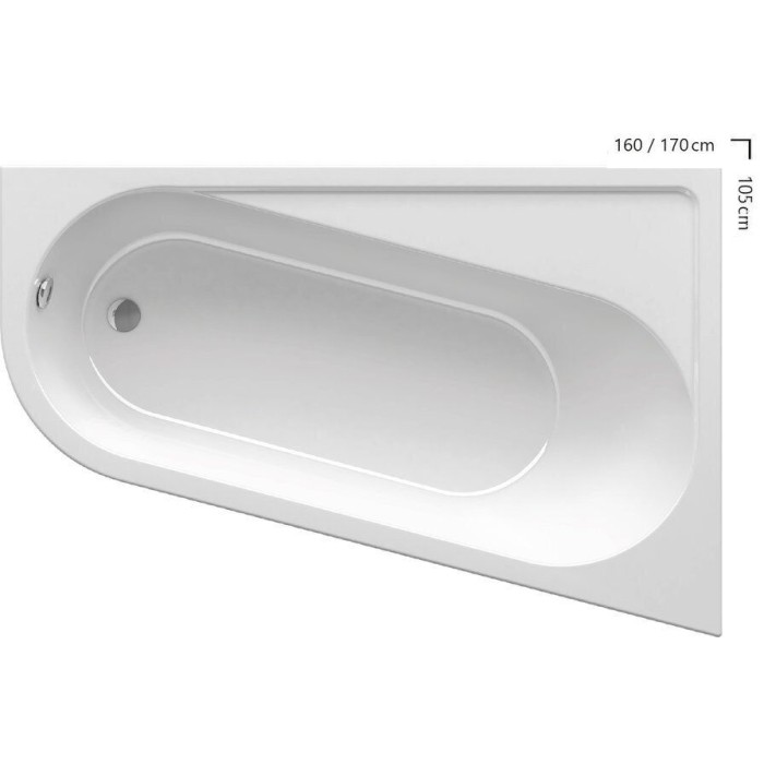 Ванна Ravak CHROME 160x105 R CA61000000