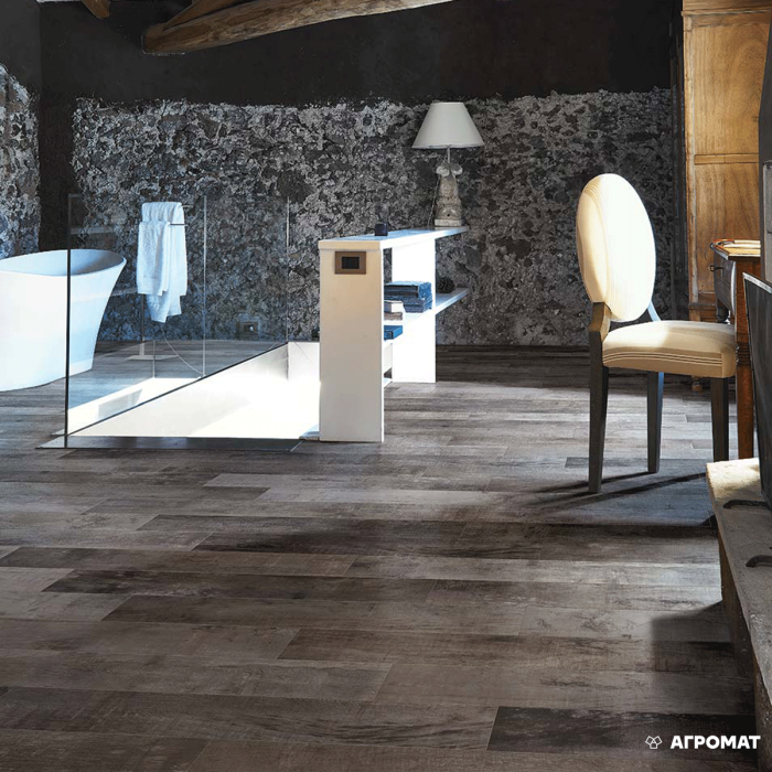 Керамогранит REX Visions 744589 WOOD BROWN RET 10×1200×200 под дерево