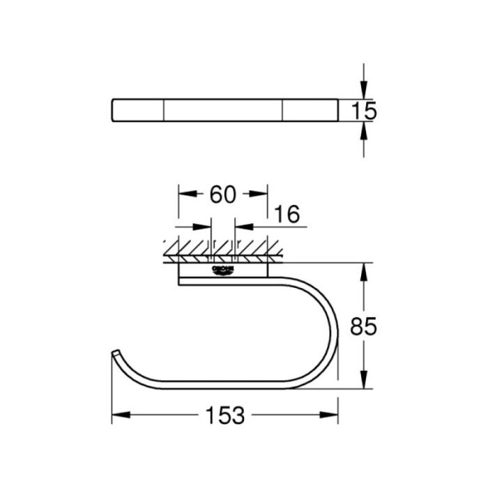 Grohe Selection Держатель для туалетной бумаги (41068000)