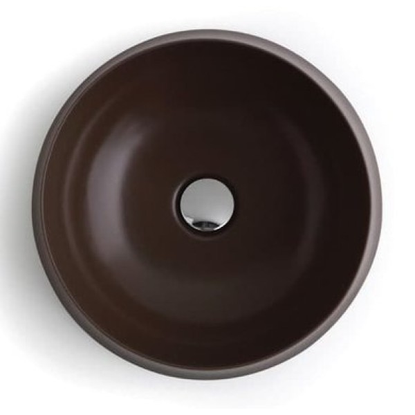 Керамическая раковина 42 см Simas Sharp, chocolate matt SH 02