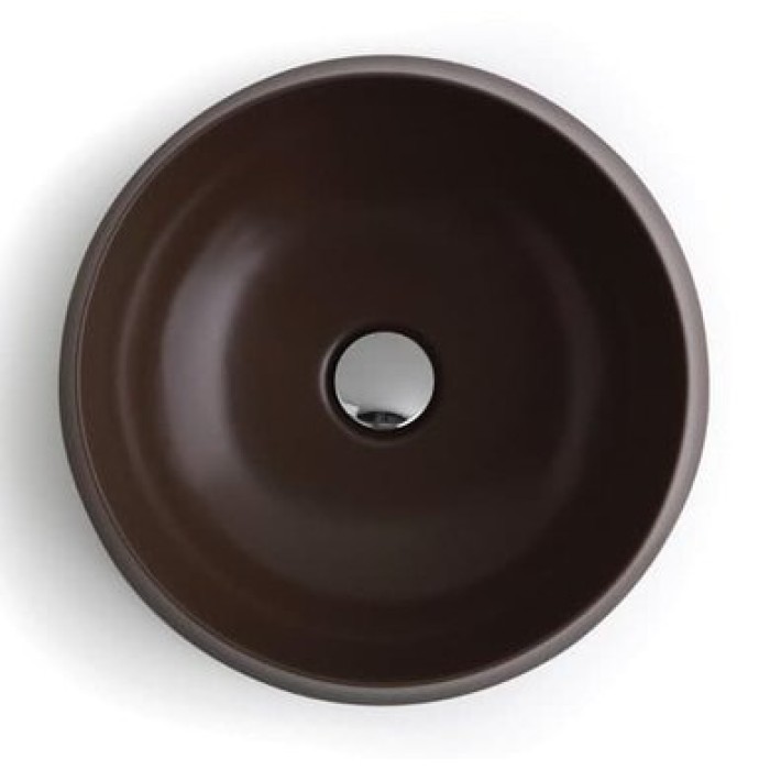 Керамическая раковина 42 см Simas Sharp, chocolate matt SH 02
