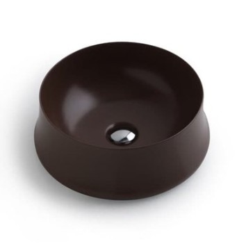 Керамическая раковина 42 см Simas Sharp, chocolate matt SH 02