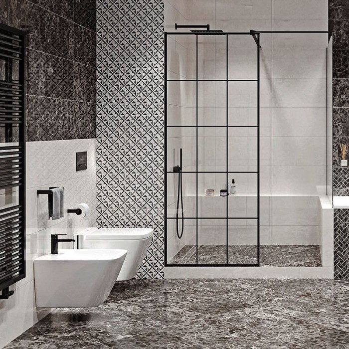 Керамогранит Opoczno SEPHORA BLACK 8×420×420 под камень