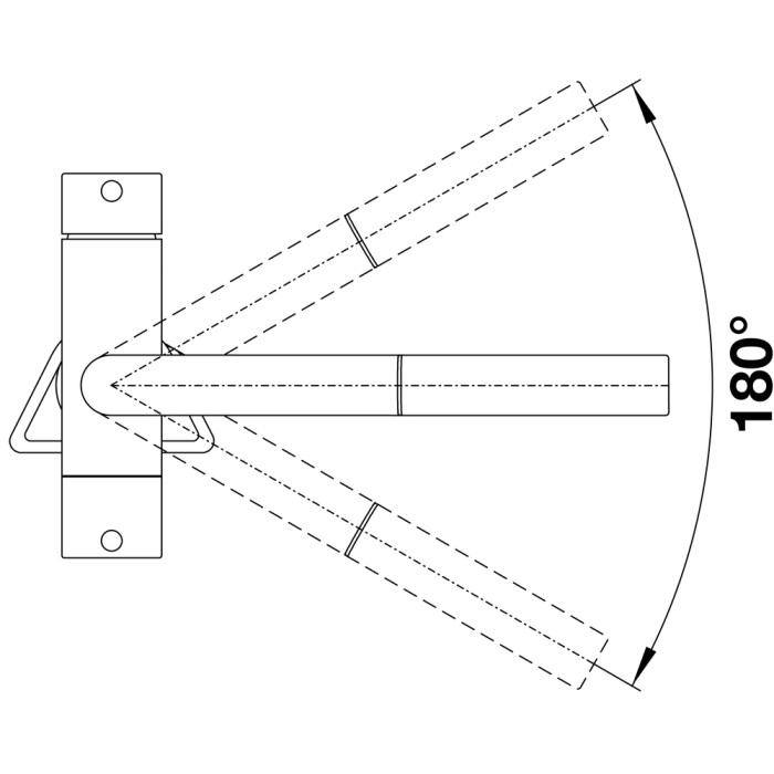 Смеситель кухонный Blanco FONTAS-S II темная скала 525207