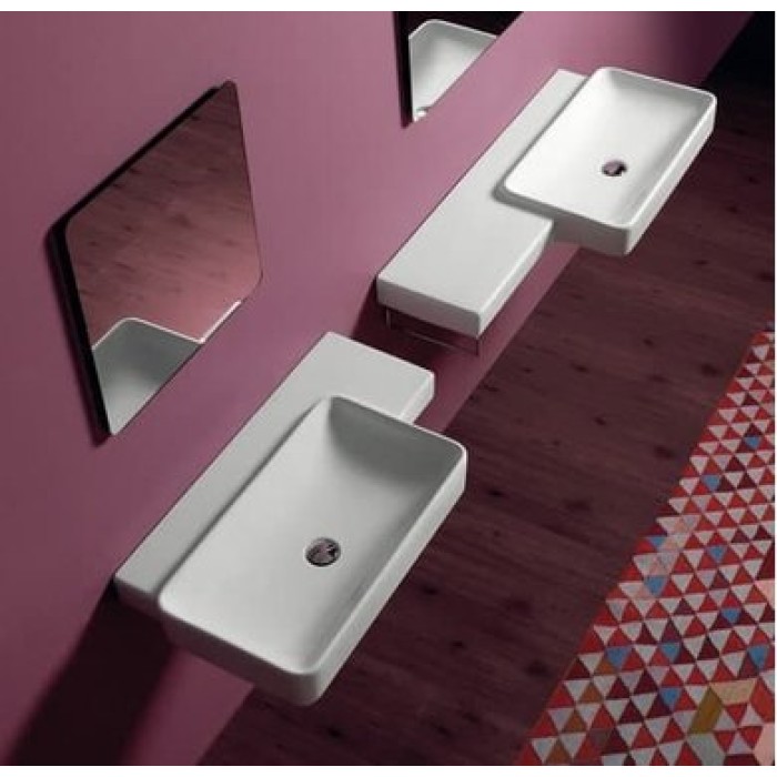 Керамическая раковина 115 см Simas Flow FL 03