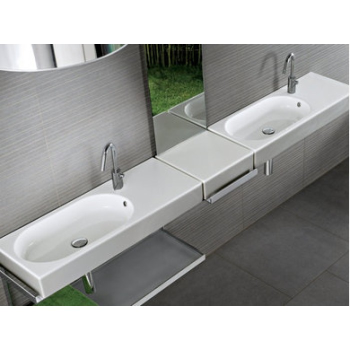 Керамическая раковина 90 см Hatria Area, белый (YxDL01) Керамическая раковина 90 см Hatria Area, белый (YxDL01)