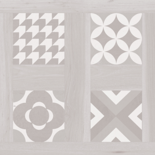 Керамогранит Argenta Ceramica Selandia Decor Bianco 10×600×600 под дерево