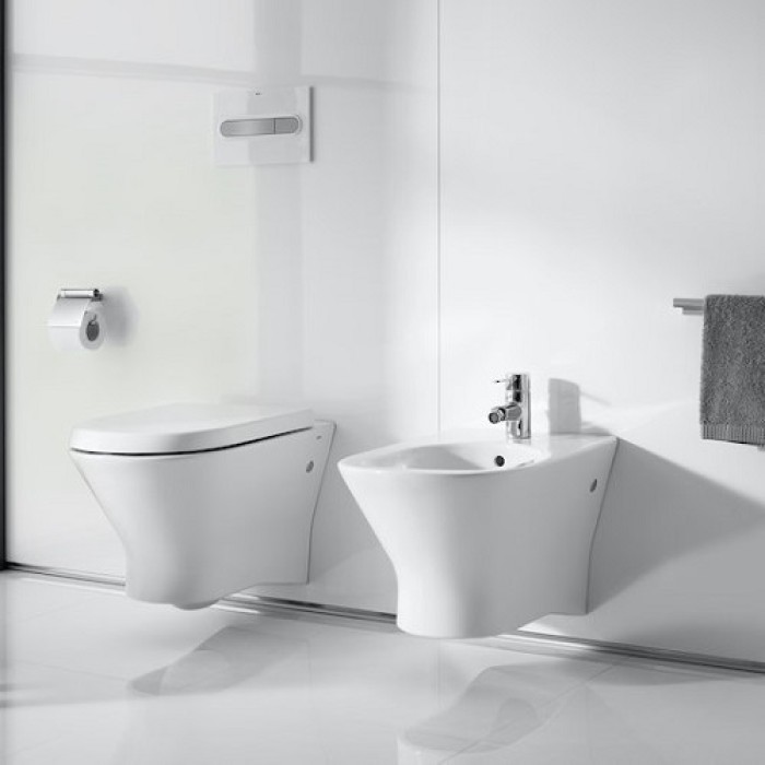 Унитаз подвесной Roca Nexo Rimless (A34H64L000) с сиденьем slow-closing