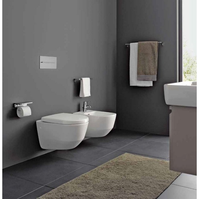 Инсталляция GEBERIT Duofix 458.126.00.1 + унитаз LAUFEN Pro Rimless H866957 с сиденьем Slim Soft Close