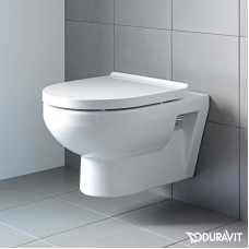 Подвесной безободковый унитаз Basic с крышкой Duravit Rimless DuraStyle 45620900A1