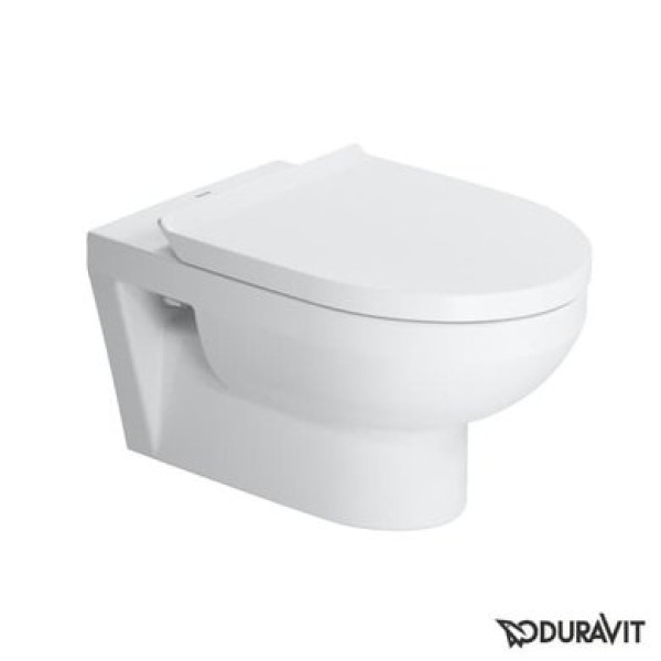 Плитка керамогранит Подвесной безободковый унитаз Basic с крышкой Duravit Rimless DuraStyle 45620900A1 для пола