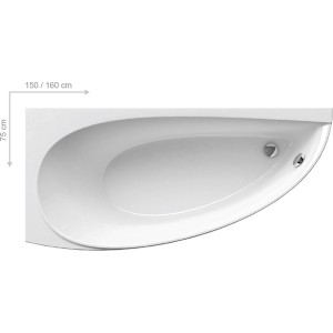 Ванна акриловая Ravak Avocado 150x75 L\R