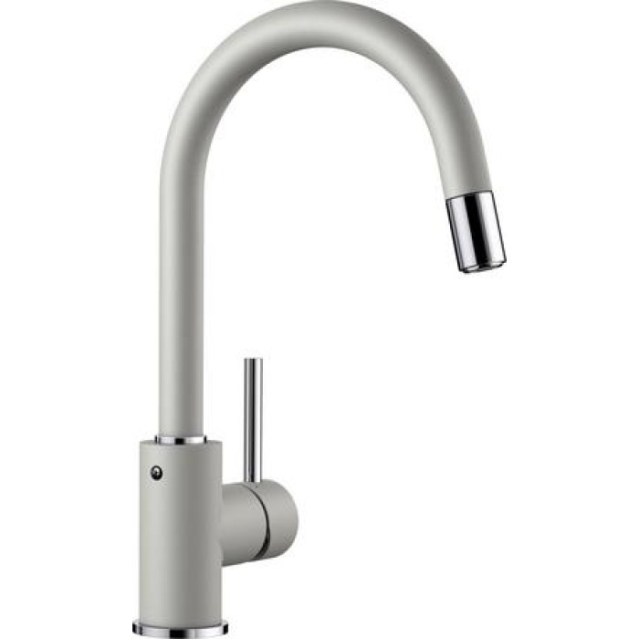Смеситель кухонный Blanco MIDA - S SILGRANIT жемчужный 521463