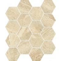 Мозаїка пресована Sunlight Stone Beige Hexagon 22x25,5 код 7070 Ceramika Paradyz