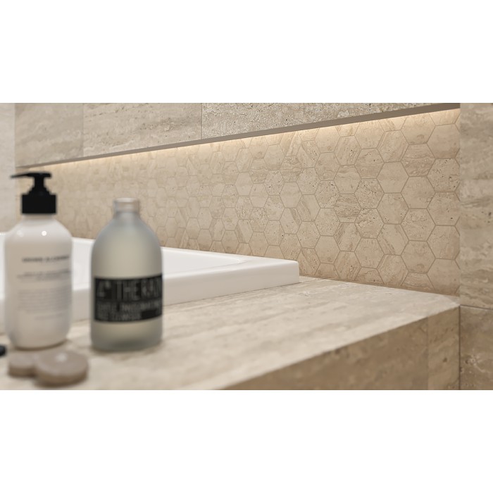 Плитка Paradyz SUNLIGHT STONE BEIGE MOZAIKA PRASOWANA HEXAGON