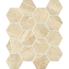 Мозаїка пресована Sunlight Stone Beige Hexagon 22x25,5 код 7070 Ceramika Paradyz