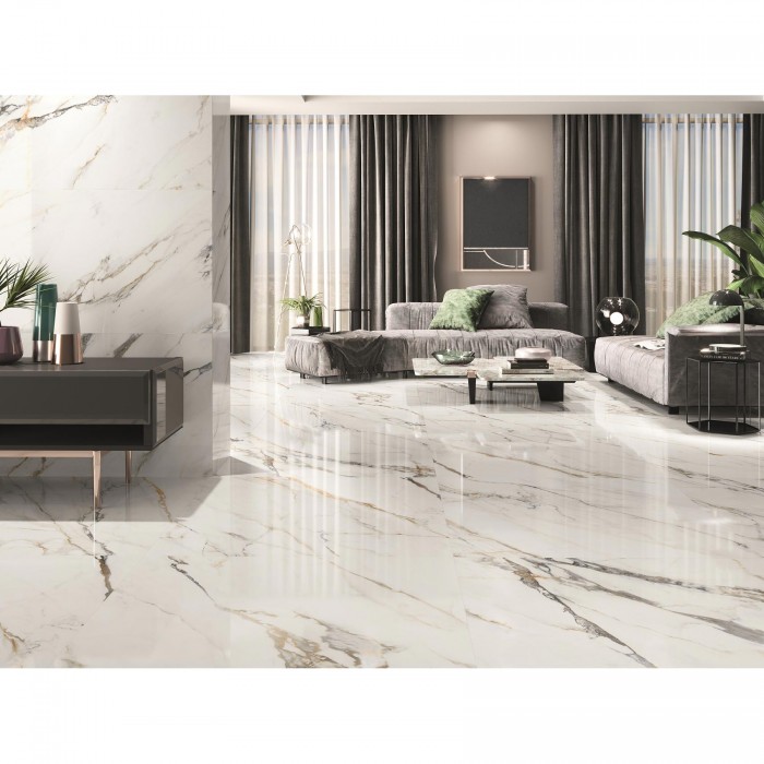 Плитка Porcelanite Dos Firenze 1219 CALACATTA GOLD под мрамор