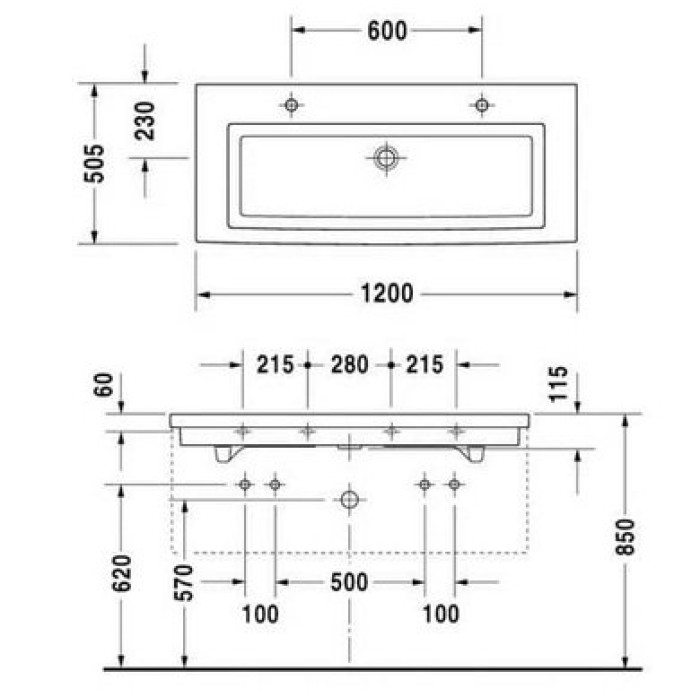 Плитка керамогранит Керамическая раковина шлифовання 120 см Duravit 2nd floor 0491120026 для пола Плитка керамогранит Керамическая раковина шлифовання 120 см Duravit 2nd floor 0491120026 для пола