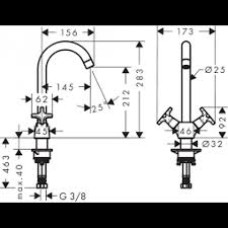 Смеситель для кухни Hansgrohe Logis Classic 71285000