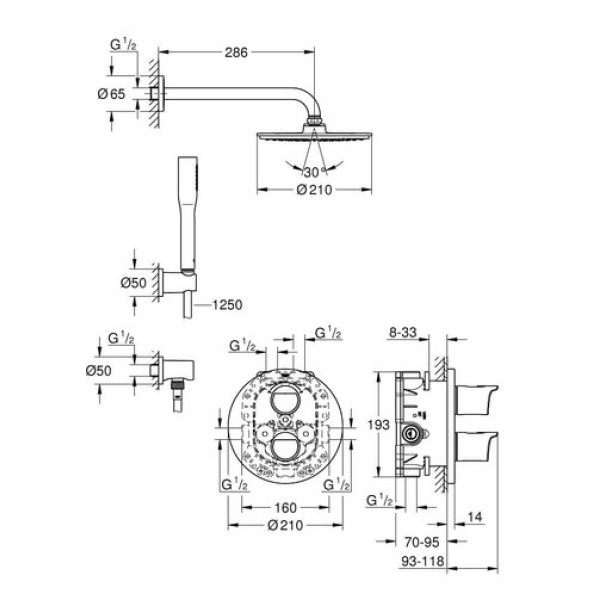 Душевая система Grohe Grohtherm 2000 NEW 34631000