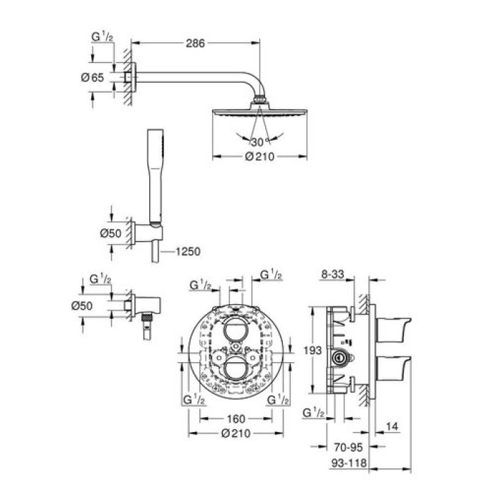 Душевая система Grohe Grohtherm 2000 NEW 34631000
