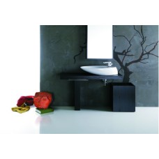 Керамическая раковина 76 см Simas Bohemien, antracite matt BO 12