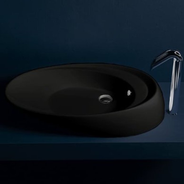 Керамическая раковина 76 см Simas Bohemien, antracite matt BO 12
