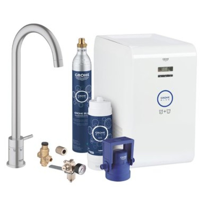Смеситель со стартовым комплектом GROHE Blue Mono Chilled and Sparkling 31302DC1