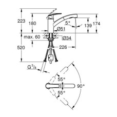 Смеситель для кухни Grohe Start 30307000