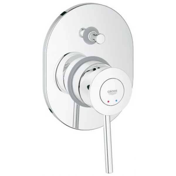 Grohe BauClassic Смеситель однорычажный для ванны скрытый монтаж (29047000)