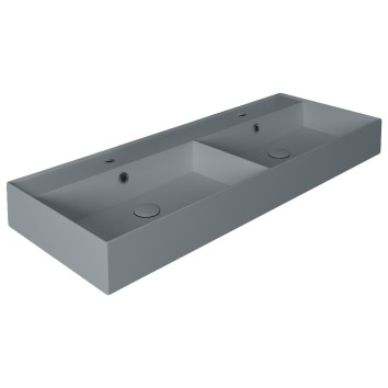 Раковина двойная Simas Agile Сemento Matt 1210x46 см (AG121DCEMENTO)