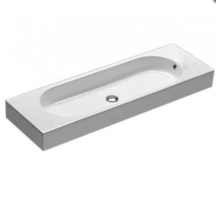 Керамическая раковина 110 см Hatria Area, белый (Y0W501)