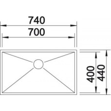 Мойка для кухни Blanco Zerox 700-IF  521592