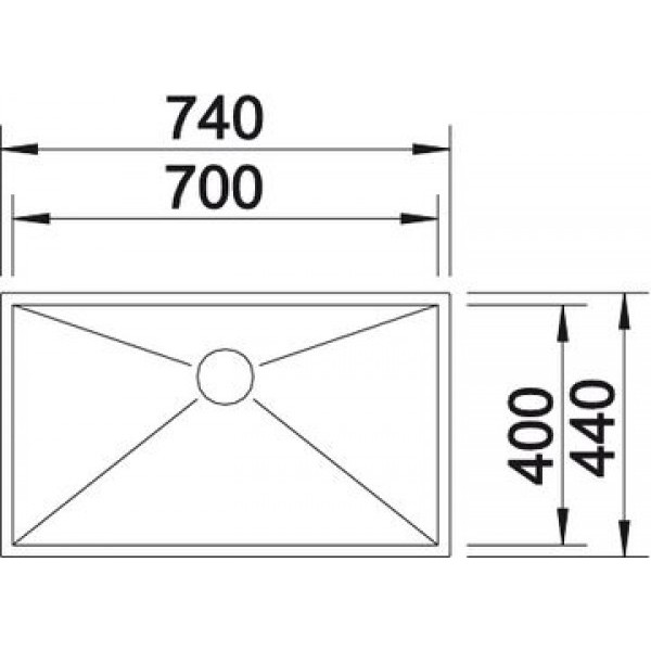 Мойка для кухни Blanco Zerox 700-IF  521592