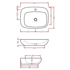 Керамическая раковина 60 см Artceram Dial, white glossy (DAL003 01;00)
