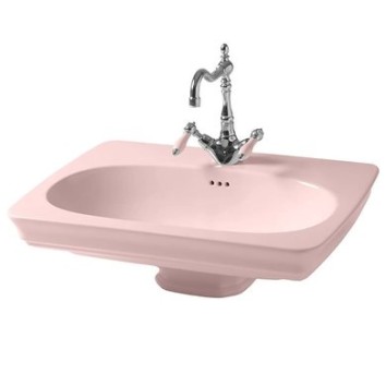 Керамическая раковина 68 см Artceram Civitas, pink acquarello (CIL001 33;00)