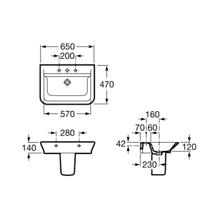 Раковина Roca Gap A327473000